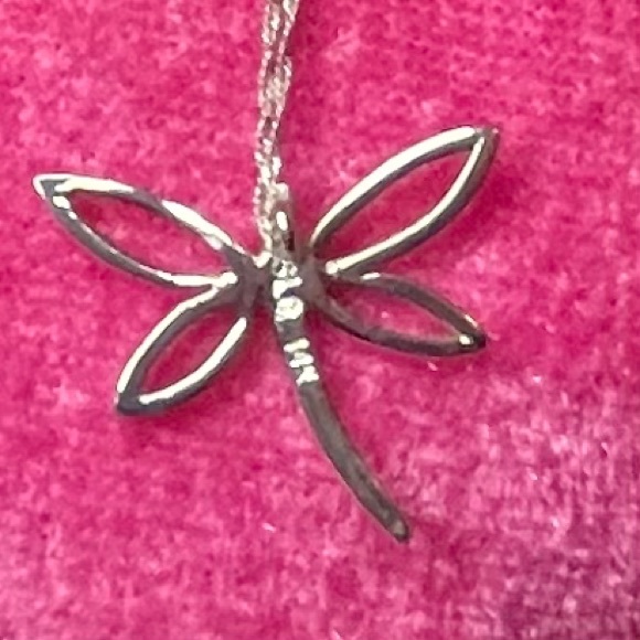 14K Dragonfly Necklace - Picture 4 of 6